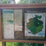Weald country park info board